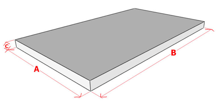 Схема бетонной плиты
